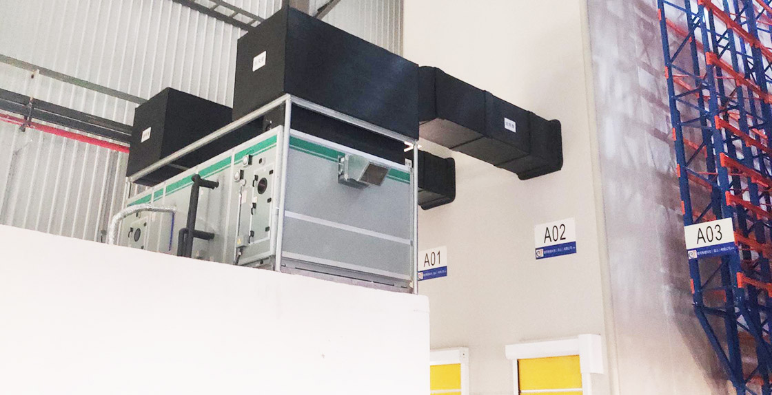 某公司恒溫恒濕立體倉(cāng)庫(kù)恒溫恒濕系統(tǒng)