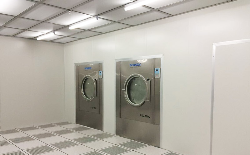 柏興無紡布手術衣帽生產車間十級、百級無塵室無塵凈化系統