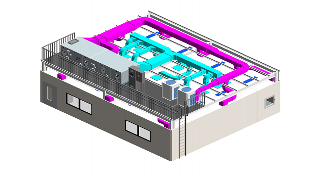 恒溫恒溫車間設備風管布置圖